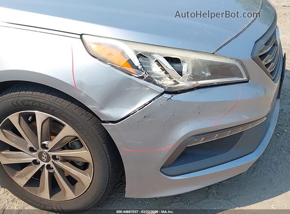5NPE34AF6HH459197 2017 HYUNDAI SONATA Серебряный Вид спереди