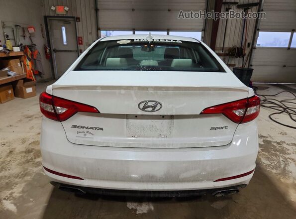 5NPE34AF6HH572633 2017 HYUNDAI SONATA Белый Вид сзади