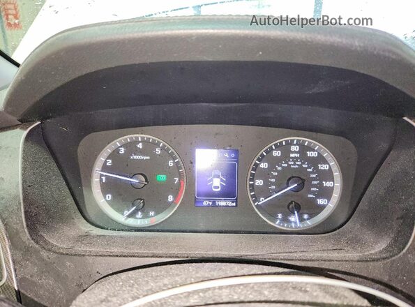 5NPE34AF6HH572633 2017 HYUNDAI SONATA Белый Вид щитка приборов