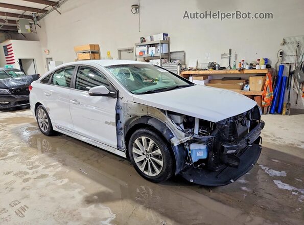 5NPE34AF6HH572633 2017 HYUNDAI SONATA Белый Передняя правая четверть