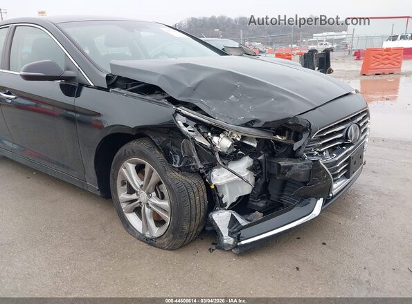 5NPE34AF6JH688534 2018 HYUNDAI SONATA Black წინა ხედი