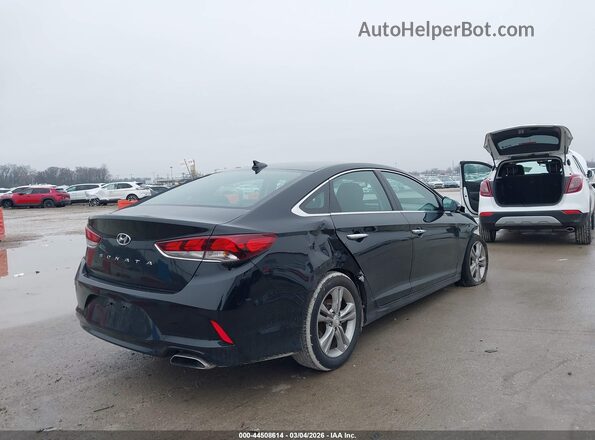 5NPE34AF6JH688534 2018 HYUNDAI SONATA Black უკანა მარჯვენა