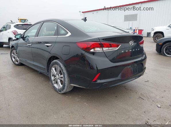 5NPE34AF6JH688534 2018 HYUNDAI SONATA Black უკანა მარცხენა