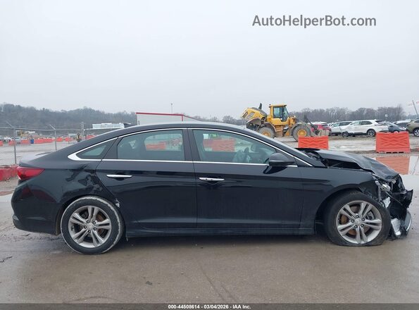 5NPE34AF6JH688534 2018 HYUNDAI SONATA Black უკანა სალონის ხედი