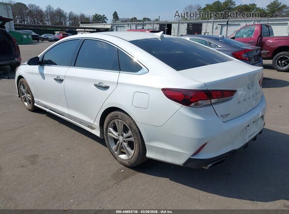 5NPE34AF6JH710323 2018 HYUNDAI SONATA Белый Задняя левая четверть