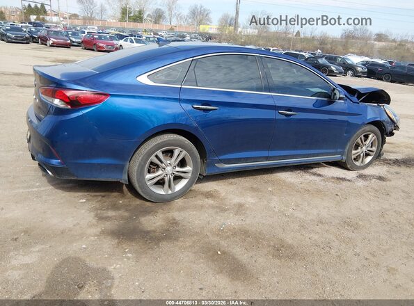 5NPE34AF6KH733442 2019 HYUNDAI SONATA Dark Blue Trasero derecho