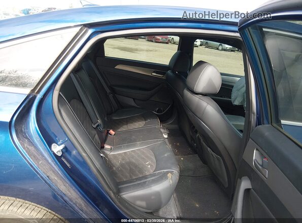 5NPE34AF6KH733442 2019 HYUNDAI SONATA Dark Blue Vista de la etiqueta del VIN