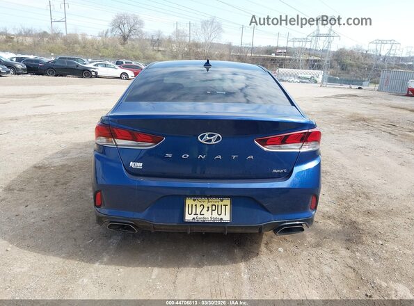 5NPE34AF6KH733442 2019 HYUNDAI SONATA Dark Blue 