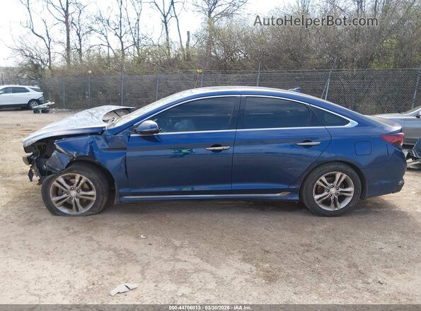 5NPE34AF6KH733442 2019 HYUNDAI SONATA Dark Blue 