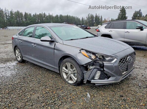 5NPE34AF6KH757790 2019 HYUNDAI SONATA Gray 