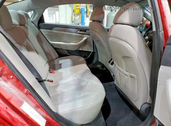 5NPE34AF7KH762335 2019 HYUNDAI SONATA Red Հետևի նստատեղերի տեսք
