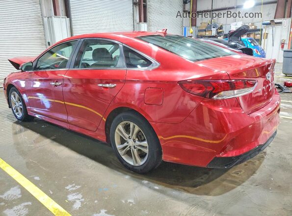5NPE34AF7KH762335 2019 HYUNDAI SONATA Red Հետևի ձախ