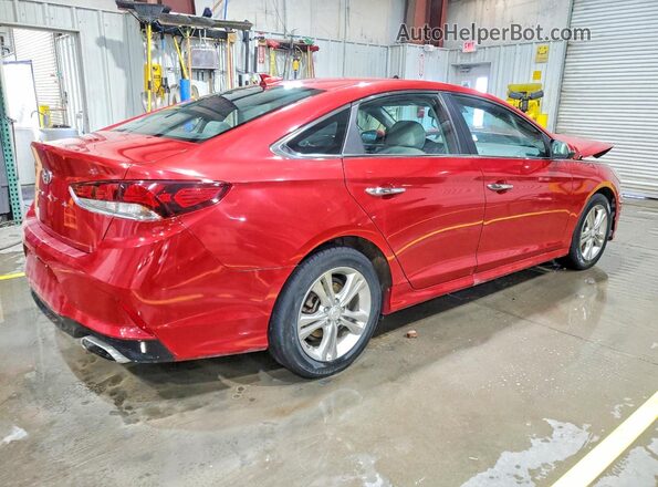 5NPE34AF7KH762335 2019 HYUNDAI SONATA Red Հետևի աջ