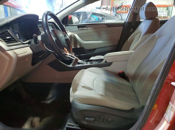5NPE34AF7KH762335 2019 HYUNDAI SONATA Red Սալոնի դիմացի տեսք