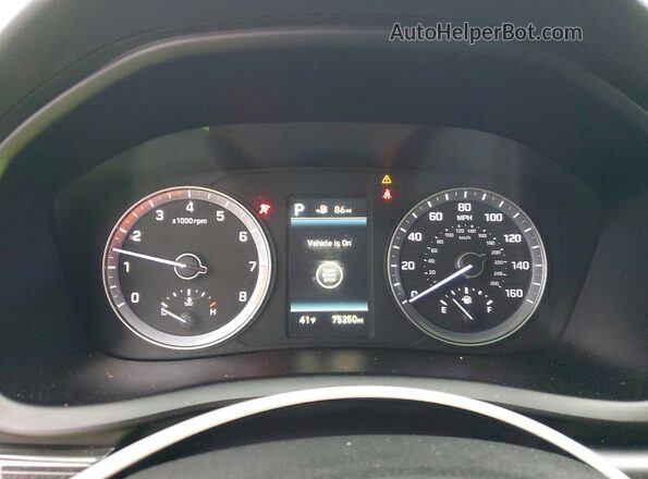 5NPE34AF7KH768720 2019 HYUNDAI SONATA Black 