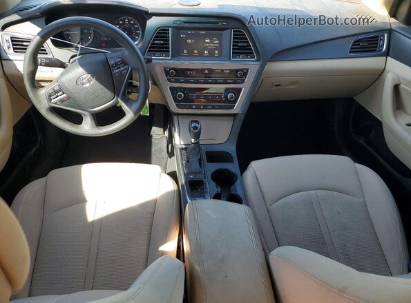 5NPE34AF8GH267410 2016 HYUNDAI SONATA Синий Вид панели приборов