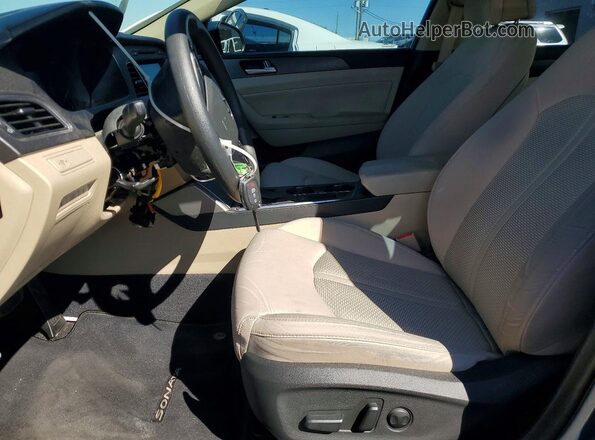 5NPE34AF8GH267410 2016 HYUNDAI SONATA Синий Вид салона спереди