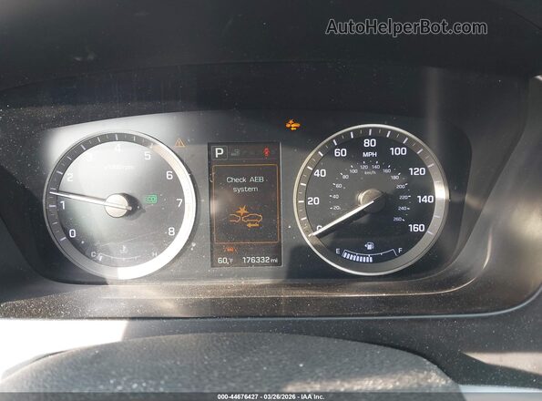 5NPE34AF8GH368589 2016 HYUNDAI SONATA Blue Вид задніх сидінь