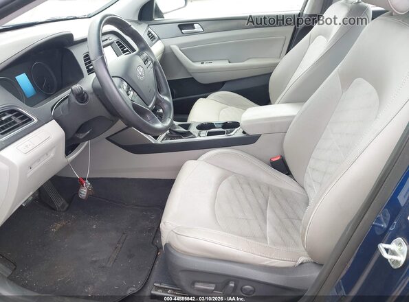 5NPE34AF8GH414129 2016 HYUNDAI SONATA Blue Widok wnętrza z przodu