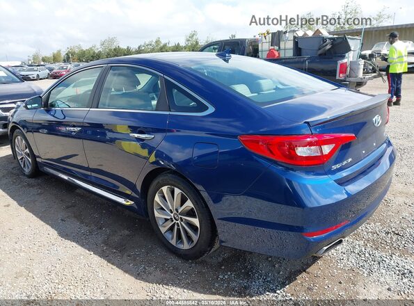 5NPE34AF8GH414129 2016 HYUNDAI SONATA Blue Tył lewy