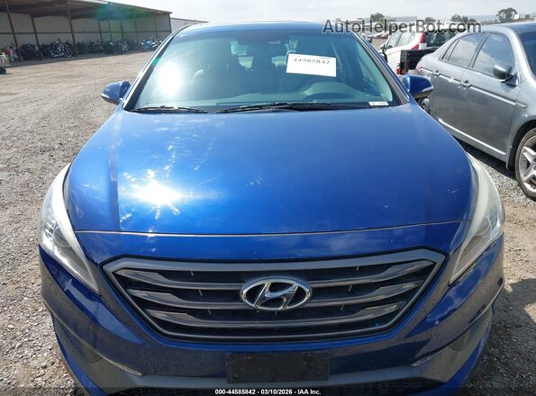 5NPE34AF8GH414129 2016 HYUNDAI SONATA Blue Widok zestawu wskaźników