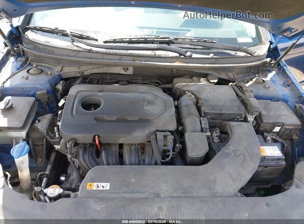 5NPE34AF8GH414129 2016 HYUNDAI SONATA Blue Widok z tyłu
