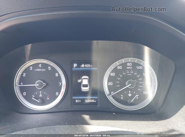 5NPE34AF8JH636970 2018 HYUNDAI SONATA Gray უკანა სავარძლების ხედი