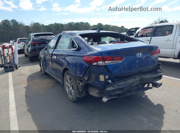 5NPE34AF8KH774784 2019 HYUNDAI SONATA Blue Rear left