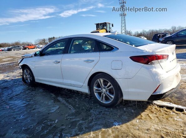 5NPE34AFXJH635125 2018 HYUNDAI SONATA Белый Задняя левая четверть