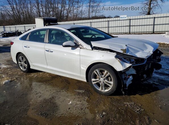 5NPE34AFXJH635125 2018 HYUNDAI SONATA Белый Передняя правая четверть