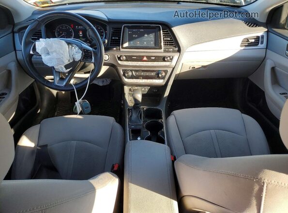 5NPE34AFXJH635125 2018 HYUNDAI SONATA Белый Вид панели приборов