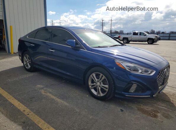 5NPE34AFXKH741267 2019 HYUNDAI SONATA Blue 