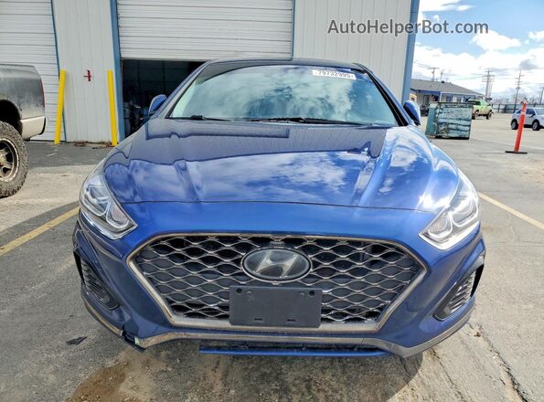 5NPE34AFXKH741267 2019 HYUNDAI SONATA Blue 