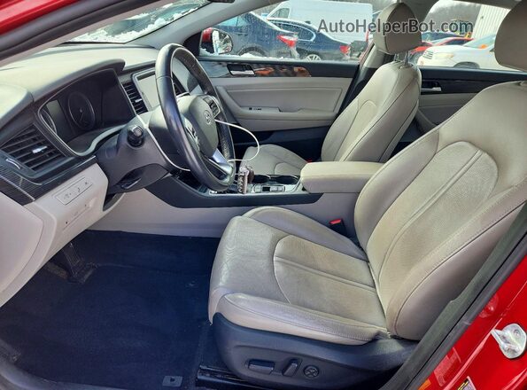 5NPE34AFXKH818106 2019 HYUNDAI SONATA Red 