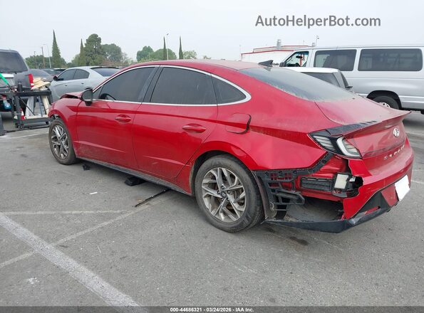 5NPEF4JA0LH034708 2020 HYUNDAI SONATA Red Задня ліва чверть