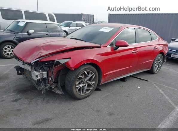 5NPEF4JA0LH034708 2020 HYUNDAI SONATA Red Передня ліва чверть