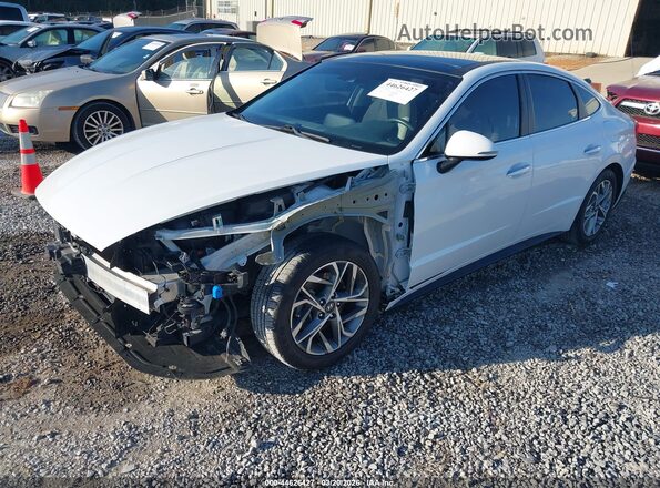 5NPEF4JA1MH078377 2021 HYUNDAI SONATA White Vista tres cuartos delantera izquierda