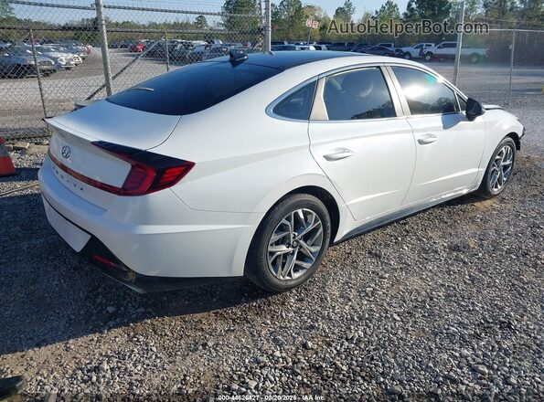 5NPEF4JA1MH078377 2021 HYUNDAI SONATA White Trasero derecho
