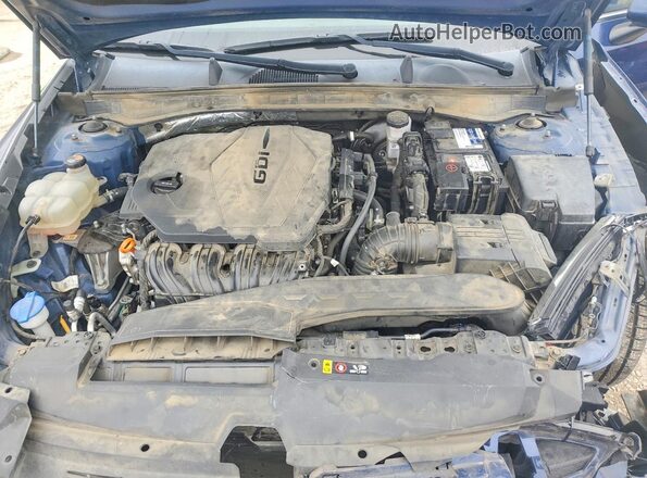 5NPEF4JA1MH127934 2021 HYUNDAI SONATA Blue Rear interior view