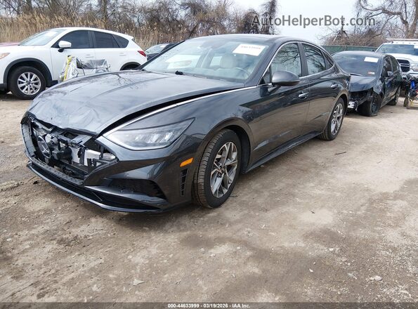 5NPEF4JAXLH016071 2020 HYUNDAI SONATA Gray Առջևի ձախ երեք քառորդ տեսարան
