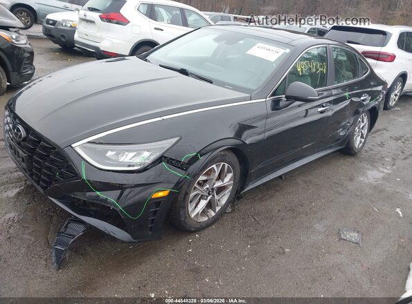 5NPEF4JAXMH104572 2021 HYUNDAI SONATA Black Front left