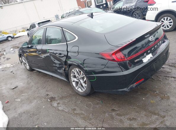 5NPEF4JAXMH104572 2021 HYUNDAI SONATA Black Rear left