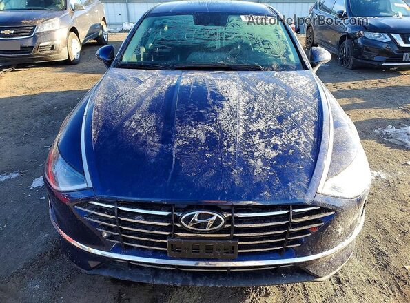 5NPEG4JA1MH094530 2021 HYUNDAI SONATA Blue Front view