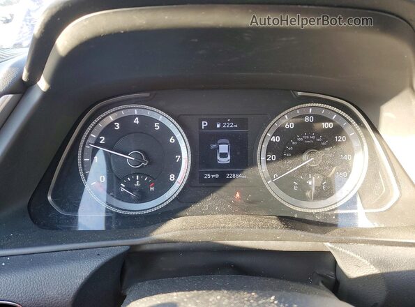 5NPEG4JA1MH094530 2021 HYUNDAI SONATA Blue Instrument cluster view
