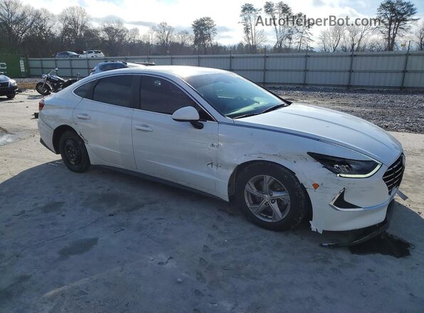 5NPEG4JA2MH073363 2021 HYUNDAI SONATA Белый Передняя правая четверть