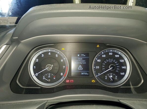 5NPEG4JA2MH100416 2021 HYUNDAI SONATA Black Instrument cluster view