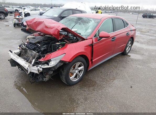 5NPEG4JAXMH071120 2021 HYUNDAI SONATA Red Vista tres cuartos delantera izquierda