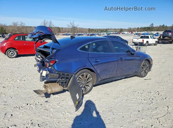 5NPEH4J20NH139903 2022 HYUNDAI SONATA Blue Tył prawy