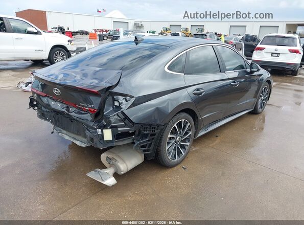5NPEH4J29MH064701 2021 HYUNDAI SONATA Серый Задняя правая четверть