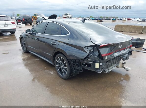 5NPEH4J29MH064701 2021 HYUNDAI SONATA Серый Задняя левая четверть